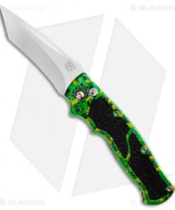 Walter Brend Custom "Trick Splash" M2 Auto Knife Stingray Inlay (4" Tanto)