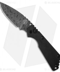 Strider + Pro-Tech SnG Automatic Knife Double Black Micarta (3.5" Damascus)