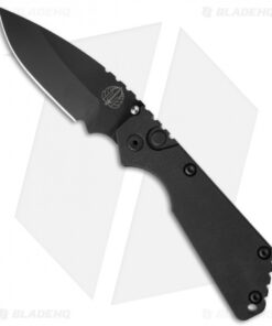Strider + Pro-Tech SnG Automatic Knife Double Black Micarta (3.5" Black)
