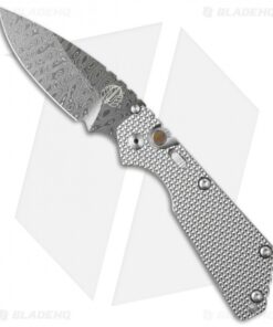 Strider + Pro-Tech Custom SnG Automatic Knife Knurled Titanium (3.5" Damascus)