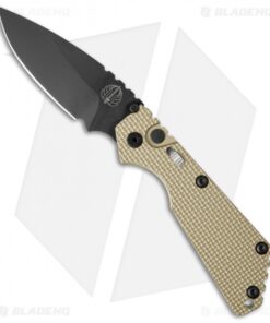 Strider + Pro-Tech SnG Automatic Knife Desert Tan Knurled w/Safety (3.5" Black)