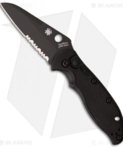 Spyderco Embassy Automatic Knife (3.13" Black Serr) C121BKPS