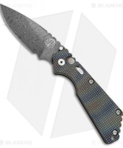 Strider + Pro-Tech Custom SnG Automatic Knife Heat Colored Ti (3.5" Damascus)